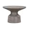Armen Living Sephie Round Pedestal Coffee Table in Gray Concrete LCSFCOCCGR - alternate 1